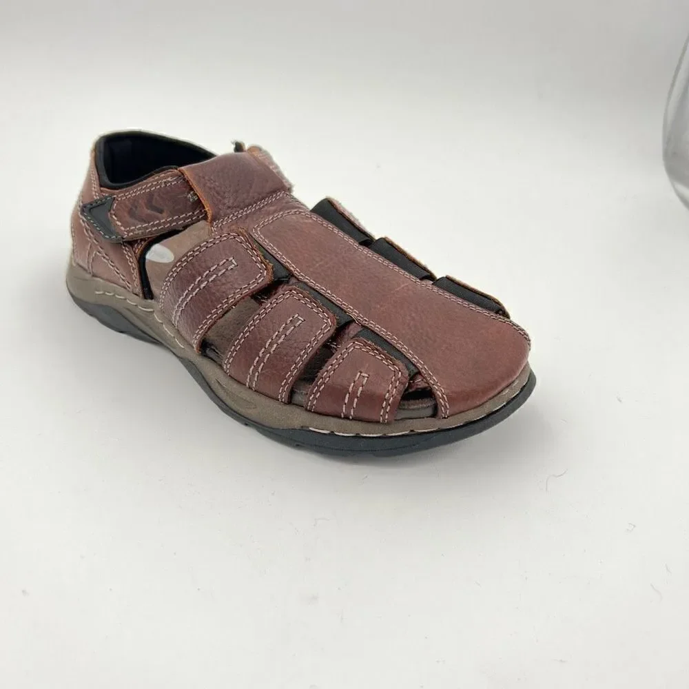 Dr. Scholl’s Men’s Memory Foam Cool Fit Comfort Sandals Size 8 Brown Fishing